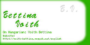 bettina voith business card